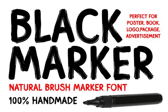Black Marker: Bold Typography for Impactful Branding