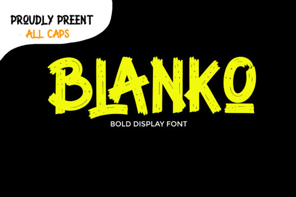 Blanko: The Dramatic Brush Font for Bold Creations