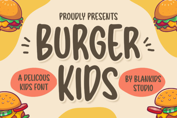 Burger Kids: A Deliciously Playful Font for Creative Projects
