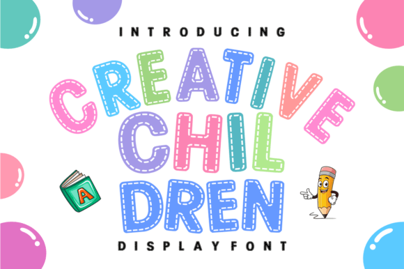 Creative Children: A Font with Handmade Heart