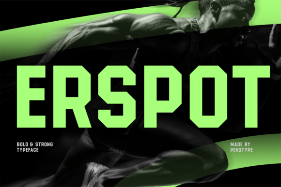 Erspot: The Sport Display Font That Commands Attention