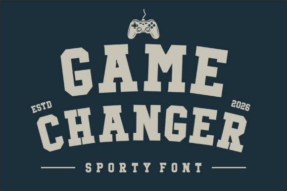 Game Changer: Bold Athletic Font for Impactful Designs