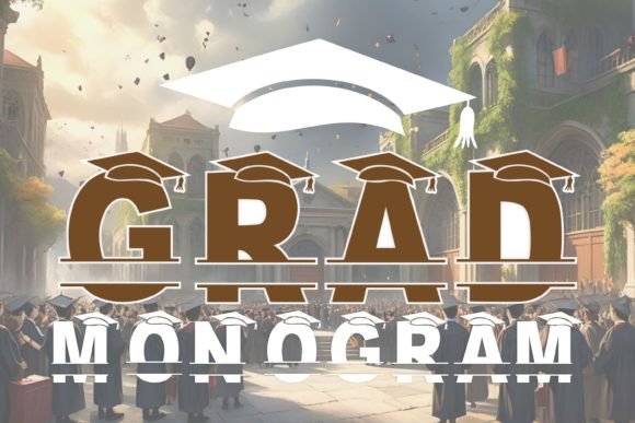 Grad Monogram: The Display Font for Celebration and Branding