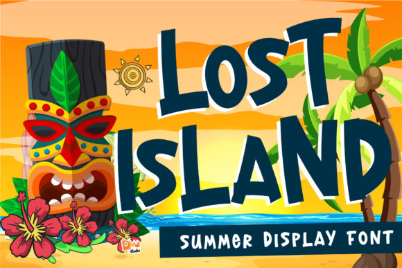 Lost Island: A Display Font with Chunky Character