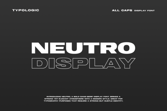 Neutro: The Bold Typeface That Brings Your Ideas to Life